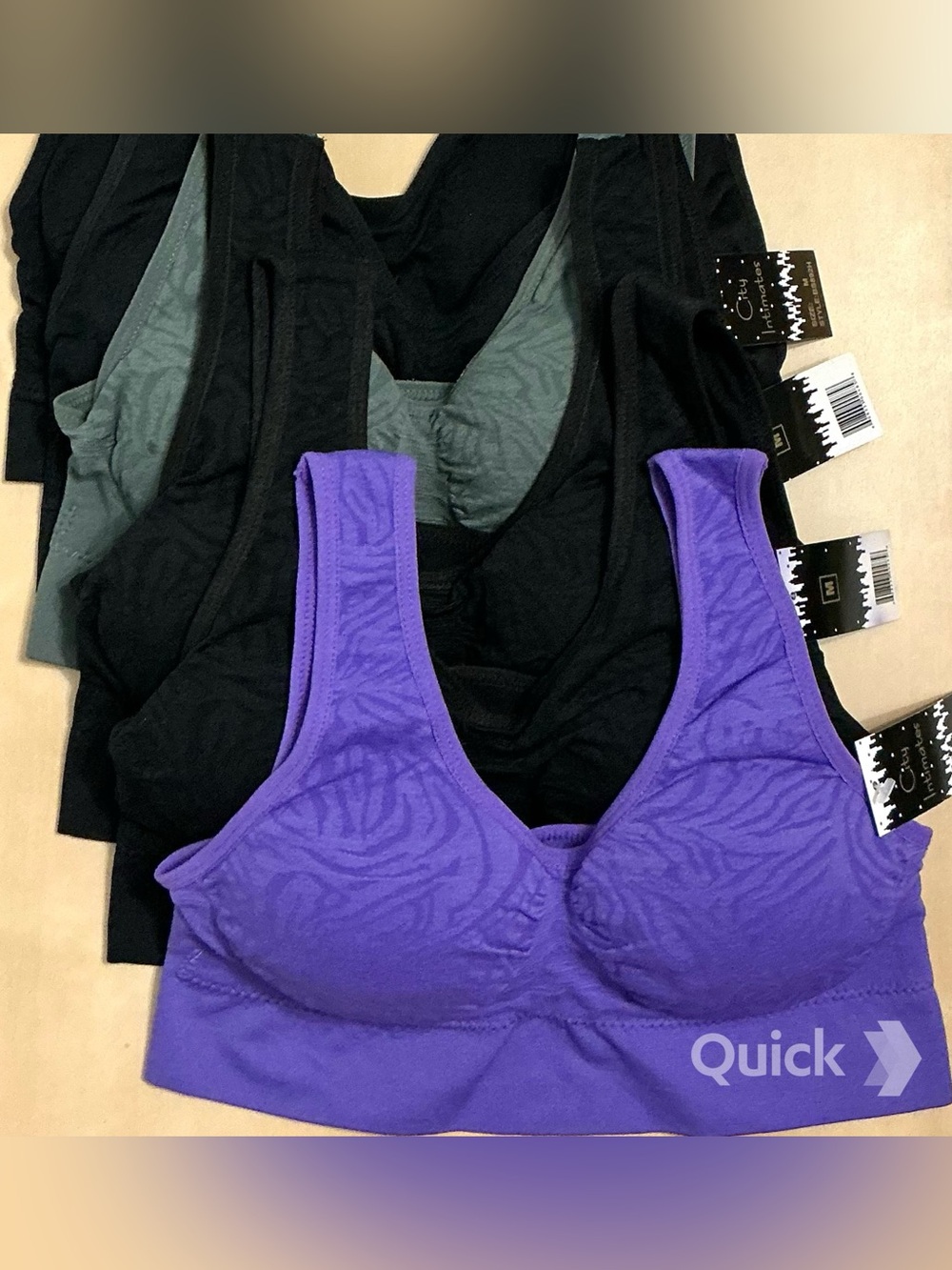M - NWT Wireless Sports Bralettes Bras - 6 pcs bundle